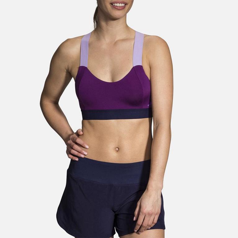 Brooks Women's Hot Sports Running Bra - Purple (OXTG10794)